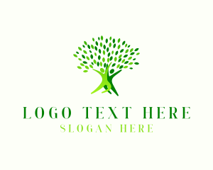 Herbal - Human Tree Wellness Spa logo design