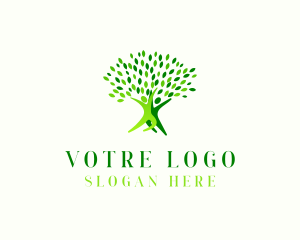 Care - Human Tree Wellness Spa logo design