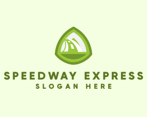 Freeway - Green Road Letter A logo design