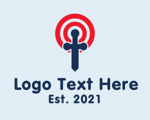 Strategic Marketing - Dagger Target Game logo design