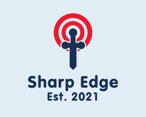 Dagger Target Game  logo design