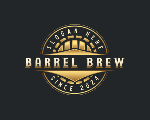 Wine Barrel Brewery logo design