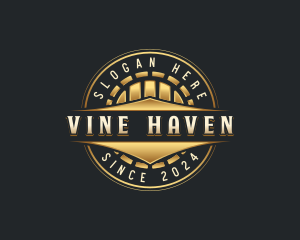 Wine Barrel Brewery logo design