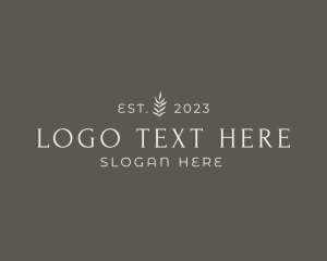 Leaf - Natural Luxury Business logo design