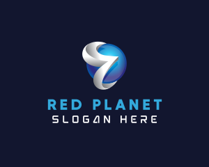 3D Futuristic Sphere logo design