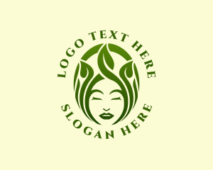Goddess - Eco Royal Beauty Queen logo design