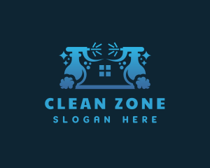 Sanitary - Sanitary House Spray Bottle logo design