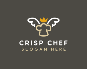 Crown Chef Angel logo design