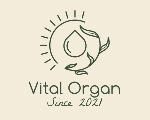 Organic Spa Oil  logo design