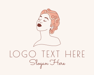 Tribal - Curly Woman Hairstylist logo design