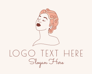 Indigenous - Curly Woman Hairstylist logo design