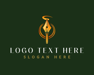 Poet - Signature Fountain Pen logo design