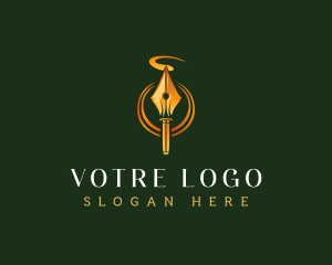 Signature Fountain Pen logo design