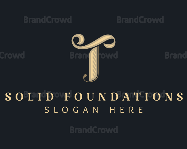 Stylish Brand Letter T Logo