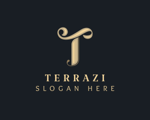 Stylish Brand Letter T logo design