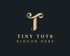 Stylish Brand Letter T logo design