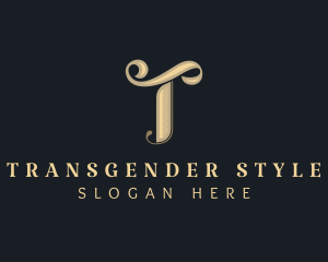 Stylish Brand Letter T logo design