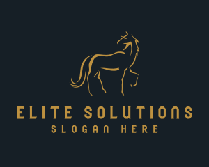 Hotel - Stallion Horse Mane logo design