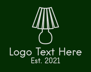 Lampshade - White Lampshade Light logo design
