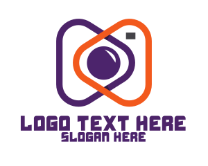 Instagram - Abstract Tech Camera logo design