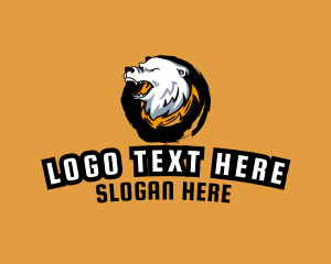 Angry - Polar Bear Gaming logo design