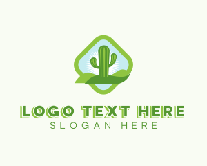 Desert - Western Wild Cactus logo design