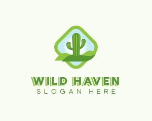 Western Wild Cactus  logo design