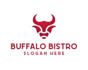 Buffalo - Bull Buffalo Bison logo design