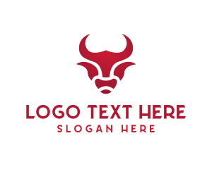 Horns - Bull Buffalo Bison logo design