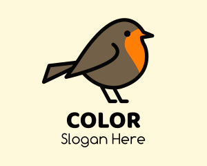 Passerine - Goldcrest Bird Aviary logo design