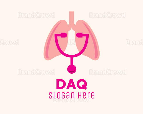 Pink Lungs Check Up Logo