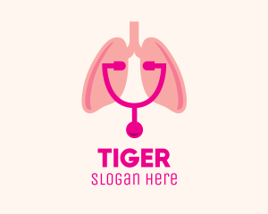 Pink Lungs Check Up Logo