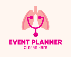 Pink Lungs Check Up Logo