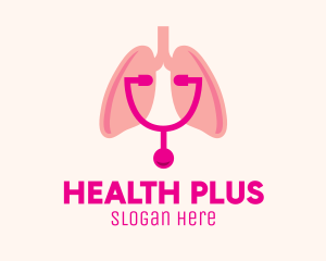 Pink Lungs Check Up logo design