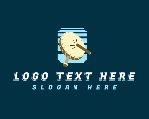 Heritage - Qilaut Music Drum logo design