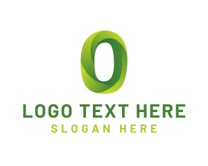 3d - Gradient Modern Letter O logo design