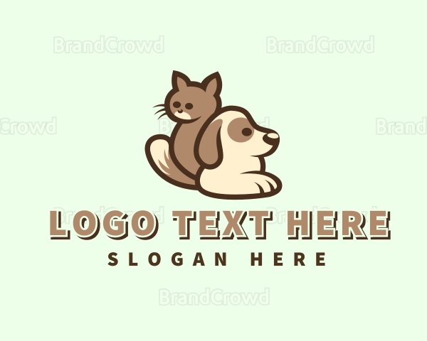 Kitten Puppy Pets Logo