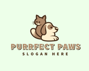 Kitten Puppy Pets logo design