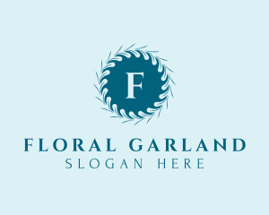 Garland - Leaf Wreath Boutique logo design