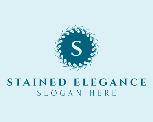 Leaf Wreath Boutique logo design