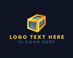 3D Prism Cargo logo design