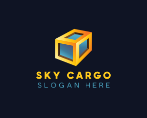 3D Prism Cargo logo design