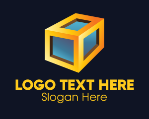 Rectangle - 3D Prism Cargo logo design