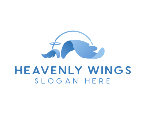 Cherubim Angel Wings logo design