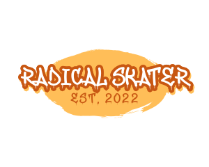 Skater - Skater Paint Wordmark logo design