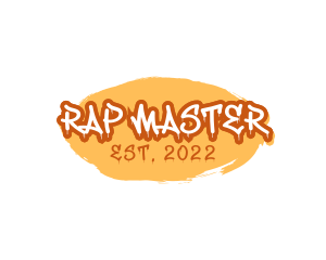 Rap - Skater Paint Wordmark logo design