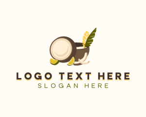 Coco Sugar - Organic Coconut Juice logo design