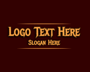 Rebellious - Caribbean Pirate Text logo design