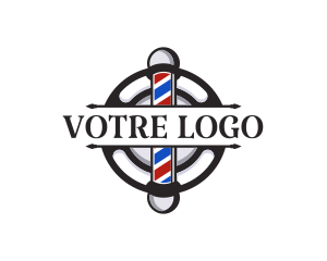 Masculine Barber Signage  Logo