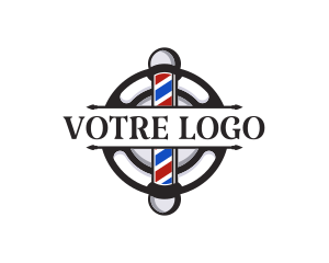 Hair - Masculine Barber Signage logo design